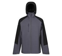 Regatta Professional Men's Lightweight X-Pro Beacon Waterproof Jacket Seal Grey Black, Size: Xxl