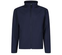 Regatta Reid Mens Softshell Wind Resistant Water Repellent Jacket - Navy - Size Large