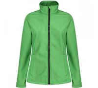 Regatta Womens Ablaze Printable Softshell Workwear Jacket - Green - Size 20 UK
