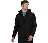 Regatta Men's X-Pro Repeller Lined Hooded Softshell Jacket, Black (Black), X-Large (Manufacturer Size:XL)