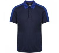 Regatta Professional Men's Classic Contrast Coolweave Quick Wicking Polo Shirt New Royal Navy, Size: 4XL