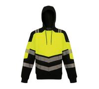 Regatta Professional Unisex Adult X-Pro Cl 2 Hi-Vis Hoodie Black/yellow (L)