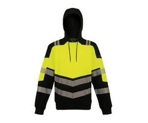 Regatta Professional Unisex Adult X-Pro Cl 2 Hi-Vis Hoodie Black/yellow (L)