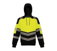 Regatta Professional Unisex Adult X-Pro Class 2 Hi-Vis Hoodie (Black/Yellow) - Size X-Large