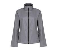 Regatta Professional Womens Ablaze Printable Softshell Jacket, Rock Grey/Black, 10 EU