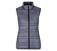 Regatta Professional Womens Firedown Down-touch Insulated Bodywarmer Grey Marl Black, Size: 10