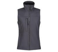 Regatta Flux seal grey women's water-repellent softshell bodywarmer #TRA790