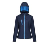 Regatta Professional Womens/Ladies 3 Layer Membrane Soft Shell Jacket - Navy/French Blue - 12 UK - Navy/French Blue - 100% Polyester