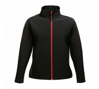 Regatta Professional Womens/Ladies Printable Soft Shell Jacket - Black/Classic Red - 18 UK - Black/Classic Red