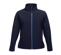Regatta Professional Womens/Ladies Printable Soft Shell Jacket - Navy Blue/French Blue - 10 UK - Navy Blue/French Blue - 100% Polyester
