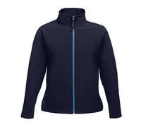Regatta Professional Womens/Ladies Printable Soft Shell Jacket - Navy Blue/French Blue - 12 UK - Navy Blue/French Blue - 100% Polyester