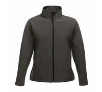 Regatta Professional Womens/Ladies Printable Soft Shell Jacket - Seal Grey/Black - 14 UK - Seal Grey/Black - 100% Polyester
