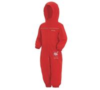Regatta Unisex Kids All-in-One Waterproof Puddle Suit | Hooded, Durable, Water Repellent, Breathable & Lightweight Rain Suit with Reflective Trims for Boys and Girls