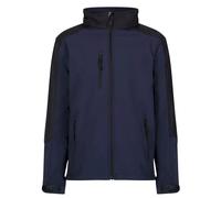 Regatta Reid Mens Softshell Wind Resistant Water Repellent Jacket (Navy Blue) - Size Large