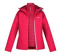 Regatta RWP360 Women's Wentwood VII 3-in-1 Waterproof Outdoor Jacket, Size 44, Pink