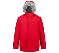 Regatta Salinger II Waterproof Breathable Taped Seams Insulated Taffeta Lining Hooded with Removable Faux Fur Trim Jacket - Classic Red, XXX-Large