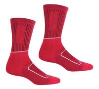 Pink female UK 3-5 Regatta Women's 2 Pack Samaris 2 Season Sock Pink, Size: UK 3-5