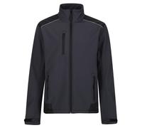 Regatta Sandstorm seal grey men's softshell reflective trim jacket #TRA651