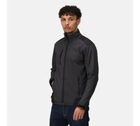 Regatta Sandstorm Seal Grey Men's Softshell Reflective Trim Jacket #tra651