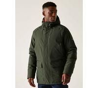 Regatta Savon Waterproof Hooded Padded Parka Jacket Dark Khaki