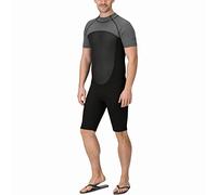 Regatta ShortyWetsuit Men's Flexible, Lightweight, Quick-Drying Short-Length Wetsuit. Featuring a Concealed Pocket. Suitable for Surfing. Black/Dark Grey