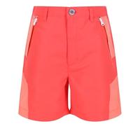 Regatta Sorcer Mount Shorts II Kids' Water-Repellent, Quick-Drying, Reflective Shorts. Featuring DWR and Isoflex Technologies. Suitable for Hiking. Orange