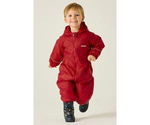 Regatta Splosh Hooded Waterproof All in One Puddle Suit in Dark Red | Size: 18-24 m Regatta Dark Red 18-24 m