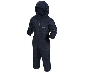 Regatta Splosh Hooded Waterproof All in One Puddle Suit in Navy | Size: 5-6 Years Regatta Navy 5-6 Years