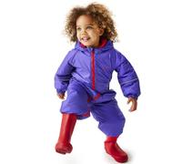 (24-36, Peony) Regatta Kids Splosh III Plain Breathable Waterproof Puddle Suit