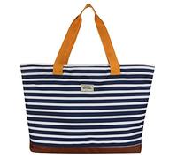 Regatta Stamford Beach Tote Bag (One Size) (Navy Stripe)