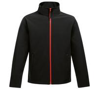 Regatta Standout Mens Ablaze Printable Softshell Jacket (Black/Classic Red) - Size 2XL