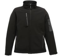 Regatta Standout Mens Arcola 3 Layer Waterproof And Breathable Softshell Jacket (Black/Seal Grey) - Size 3XL