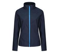 Regatta Standout Womens/Ladies Ablaze Printable Soft Shell Jacket - Navy - Size 18 UK