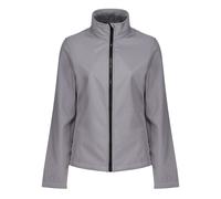 Regatta Standout Womens/Ladies Ablaze Printable Soft Shell Jacket (Rock Grey/Black) - Size 16 UK