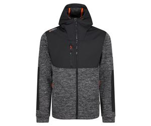 Regatta Tactical Heist ash marl/black men's hooded softshell jacket #TRF624