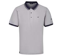 Regatta Talcott II Coolweave Cotton Button Neck Polo Men's Rock Grey