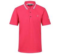 Regatta Talcott II Polo Shirt, BrightPk/Wht, Small Mens