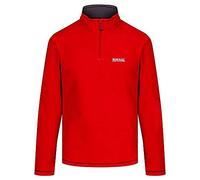Regatta Thompson Half Zip Fleece Jacket Mens - Outdoor, Hiking, cycling, travelling, 1/2 zipped extra warm lightweight Fleece- Recycled Thermal anti pill - Classic Red - XXL