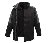 Regatta TRA130 28P95 Men's Defender III 3-in-1 Jacket, 3X-Large, Black/Seal Grey