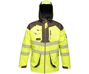 Regatta TRA3402L9PQ Tactical Hi-Vis Parka Jacket, Size XX-Large, Yellow/Grey