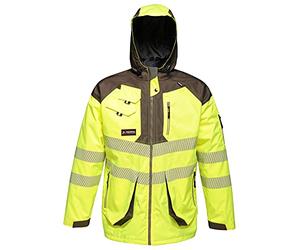 Regatta TRA3403L9PQ Tactical Hi-Vis Parka Jacket, Size 3X-Large, Yellow/Grey