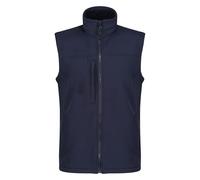 Regatta TRA788 08180 Men's Flux Soft Shell Plain Turtleneck Sleeveless Jacket, X-Large, Blue, Navy