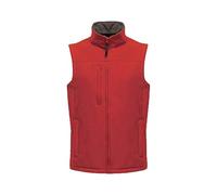 Regatta Flux red men's water-repellent quick-dry softshell bodywarmer #TRA788