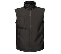 Regatta Octagon II black men's 3-layer softshell bodywarmer #TRA848