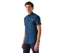 Regatta Travel Pack Away Short Sleeve Shirt Blue M Man
