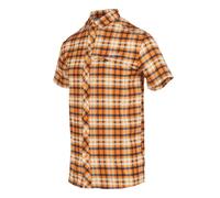 Regatta Mens Travel Packaway Short Sleeved Shirt (Persimmon Check) Persimmon Check