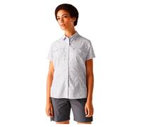 Regatta Meadow Floral Packaway Short-Sleeved Shirt Lilac Hint 14 UK UPF 50+