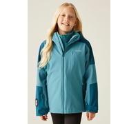 Regatta Trekktain 3 in 1 Stretch Breathable Waterproof Jacket in Blue | Size: 6-7 Years Regatta Blue 6-7 Years