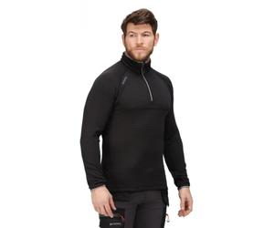 Regatta TRF644 Tactical Scorch Baselayer Fleece Black S-XXL Zip Neck Top