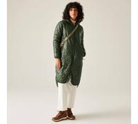 Regatta Triea Longline Hooded Insulating Baffled Jacket In Green Green 20